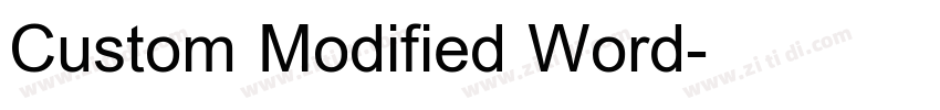 Custom Modified Word字体转换 Custom Modified Word字体转换